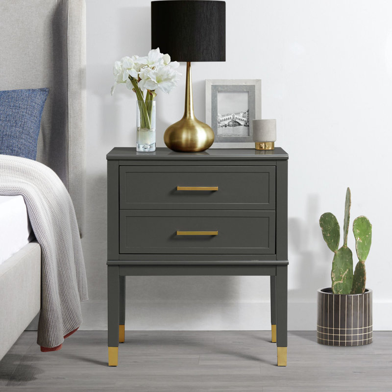 Etta Avenue™ Averie Solid + Manufactured Wood Nightstand & Reviews Wayfair